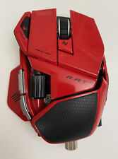 Mad Catz R.A.T. Rat 9 Wireless Gaming Mouse Gloss  Red ,black for sale  Shipping to South Africa