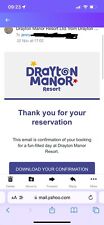Drayton manor ticket for sale  TAMWORTH