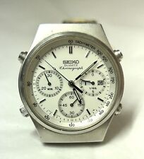 Usado, Relógio masculino vintage SEIKO cronógrafo data do dia 1970 7A38-7190 37 mm prata comprar usado  Enviando para Brazil