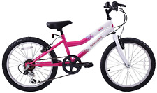 Professional Sparkle 20" Wheel 6 Speed Kids Mountain Bike White & Pink Age 7+ for sale  Shipping to South Africa