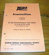 Agria 1900d ersatzteilliste gebraucht kaufen  Dobel