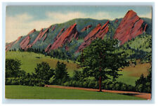 1952 Giant Sandstone, The Flatirons Boulder Colorado CO Vintage Postcard for sale  Shipping to South Africa