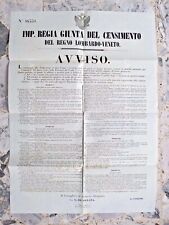 Antico manifesto lombardo usato  Cremona