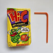 Vintage Anos 90 HI-C Ecto Cooler 1996 Caixa de Suco Vazia Palha Raro Mais Fino Caça-Fantasmas comprar usado  Enviando para Brazil