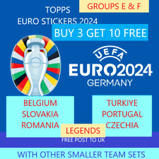 TOPPS EURO 2024 ADESIVOS OFICIAIS GRUPOS E & F ** COMPRE 3 E GANHE 10 GRÁTIS **, usado comprar usado  Enviando para Brazil