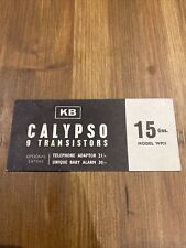 Kolster brandes calypso for sale  STEVENAGE