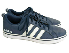 Usado, Zapatos para correr Adidas para hombre VS Pace B74493 azul marino blanco con cordones top bajo talla 10 segunda mano  Embacar hacia Argentina