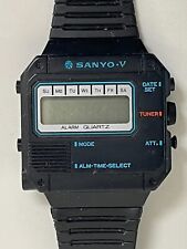 Sanyo-V R100P Radio & Watch Combo 1980s RARE **SEE Description**, used for sale  Shipping to South Africa