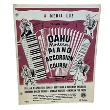 Curso de acordeón de piano moderno A Media Luz Oahu 72 X partituras orquesta de los años 50, usado segunda mano  Embacar hacia Argentina