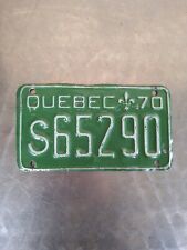 Québec ancienne plaque d'occasion  Prissé