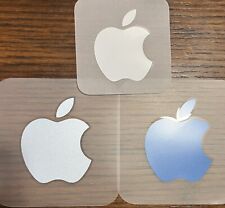 Lote de 3 adesivos com logotipo da Apple: azul claro, azul escuro, branco. Genuíno comprar usado  Enviando para Brazil