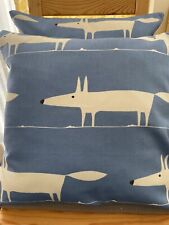 Fox blue cushion for sale  SALISBURY