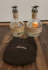Pair of Blantons Bourbon Whiskey Empty Bottles w/ Stoppers and Bag for sale  Shipping to South Africa