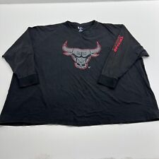 Camiseta de basquete masculina preta logotipo Chicago Bulls NBA Majestic tamanho 6XL comprar usado  Enviando para Brazil