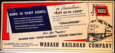 Railroad blotter wabash for sale  Denver