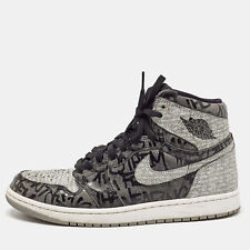 Air Jordans Grey Leather Jordan 1 Retro High OG Rebellionaire Sneakers Size 44 for sale  Shipping to South Africa
