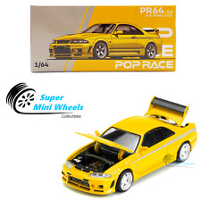 Pop Race 1:64 Nissan GTR R33 Nismo 400R Yellow PR64-53 for sale  Shipping to South Africa