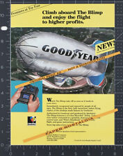 GOODYEAR BLIMP__Orig. 1989 Impressão Comercial AD/ANÚNCIO__Qualatex__Balão Pioneer_RC comprar usado  Enviando para Brazil