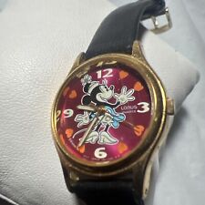 ladies watch,Lorus By Seiko vintage Minnie Mouse,V821-0360 WR resistant,B/leate for sale  Shipping to South Africa