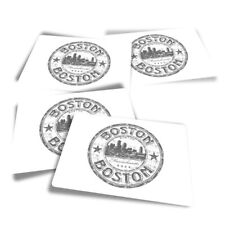 Rectangle stickers boston for sale  SELBY