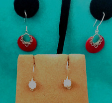 Sterling earrings red for sale  Fort Lauderdale