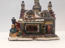 Snow Village Train Station Lighted Vintage 7in for sale  Shipping to South Africa