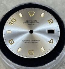 Reloj de fecha Rolex 34 mm esfera de pizarra oro árabe marcador de palo para modelos 15233 15203, usado segunda mano  Embacar hacia Argentina