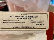 Mantua HO Rock Island Golden Goblet tavern corrugated passenger, used for sale  Shipping to South Africa