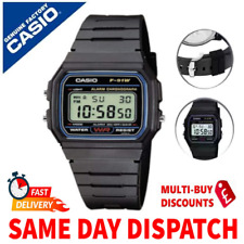 Relógio digital Casio Class original com pulseira de resina preta - Water Splush F91 comprar usado  Enviando para Brazil