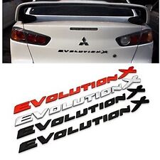 Usado, Logotipo emblema traseiro de carro EVOLUTION X emblema grande para carro MITSUBISHI comprar usado  Enviando para Brazil