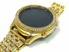 Used, 24K GOLD Plated Samsung Gear S3 Classic DIAMOND Rhinestone Band And Bezel Custom for sale  Shipping to South Africa