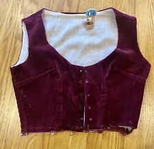 Women burgundy vest for sale  Lewistown