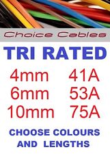 Cabo Tri Rated 4.0mm, 6.0mm, 10mm Cabo Automotivo, Cabo 240v, Amplificador Automático 12/24v comprar usado  Enviando para Brazil