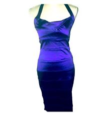 Usado, Vestido formal Bebe cetim roxo bandagem Bodycon tamanho M sexy comprar usado  Enviando para Brazil