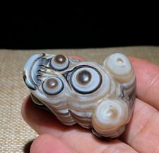 Tibetan Nepalese Himalayan Ancient Old Dzi 5 Eye Toad Talisman Beads Amulet 富贵缠身, used for sale  Shipping to Canada