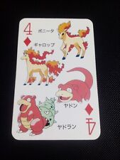 Cartão de pôquer japonês Slowpoke Slowbro 4 of Diamonds Televi-Kun vendedor dos EUA L/MP  comprar usado  Enviando para Brazil