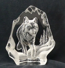 Crystal glass wolf for sale  SALISBURY
