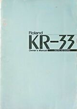 Roland KR-33 Teclado Eletrônico para Piano Digital Manual do Proprietário Original Livro do Usuário, usado comprar usado  Enviando para Brazil