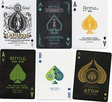 6 x cartas de baralho individuais EXTREMAMENTE RARAS MODERNAS "Ace of Spades - Bicicleta e USPPC" comprar usado  Enviando para Brazil