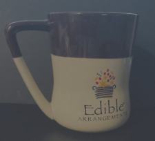 Edible Arrangements 2015 Floral Brown/Tan Coffee/Tea Mug Large 16 oz for sale  Shipping to South Africa
