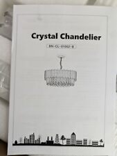 Crystal chandelier for sale  Bedford