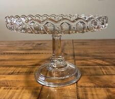 Vintage Glass Pedestal Cake Plate Stand Glass Compote 10 3/4" Diameter. Exc Cond for sale  Shipping to South Africa