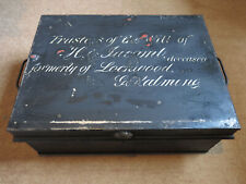 Vintage tin trunk for sale  TEIGNMOUTH