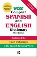 Ser de diccionario VOX.: Diccionario compacto español e inglés Vox, 3E (HC) de Vox..., usado segunda mano  Embacar hacia Argentina