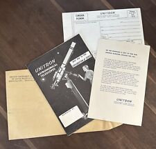 Usado, Telescópio astronômico antigo Unitron catálogo dobrável formulário de pedido pasta comprar usado  Enviando para Brazil