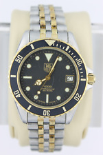 Usado, Tag Heuer 980.020 relógio masculino ouro preto 1000 profissional prata Jubileu mergulho SS comprar usado  Enviando para Brazil