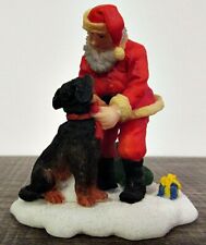 St Nicholas Square Village Collection Santa with Dog for sale  Fort Wayne