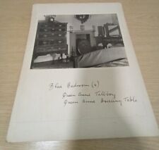 Antique Photograph Of Bedroom With Queen Anne Tallboy And Dressing Table Carded  for sale  Shipping to South Africa