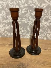 Wooden candle holders for sale  BRIGG