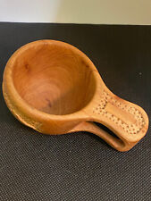 Vintage Hand Carved Cup Kuksa Wooden Mug for sale  Shipping to South Africa